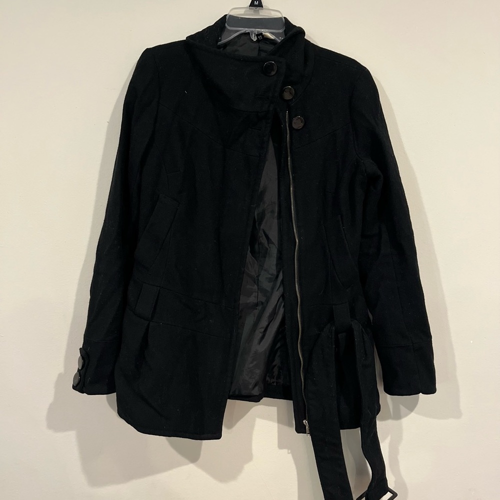 Black pea coat